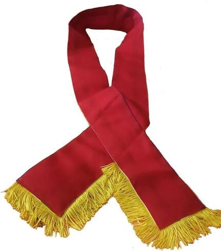 Masonic Order of Eastern Star OES Sash Five Color with Soft Gold Fringe Side O.E.S Hand Embroidered Star in Saudi Arabia