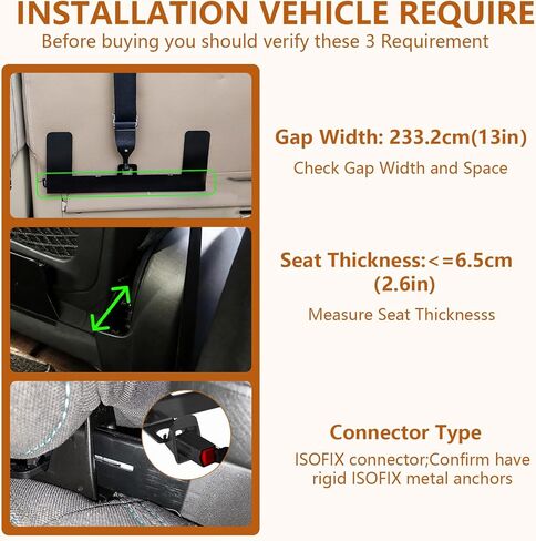 Chelhead Safe Cars Seat Mount Bracket Universal Child Seat Anchor Kit with 2 Adapter Easy Installation Universal Compatible with ISOFIX Child Safety Seats in Saudi Arabia