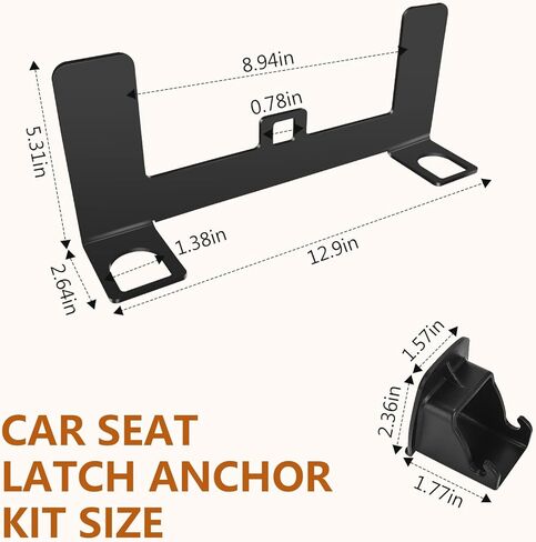 Chelhead Safe Cars Seat Mount Bracket Universal Child Seat Anchor Kit with 2 Adapter Easy Installation Universal Compatible with ISOFIX Child Safety Seats in Saudi Arabia