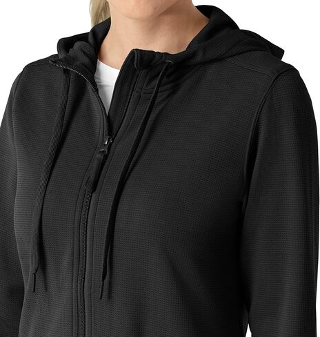 Carhartt Layers Scrubs للنساء، هودي بسحاب كامل - أسود، M in Saudi Arabia