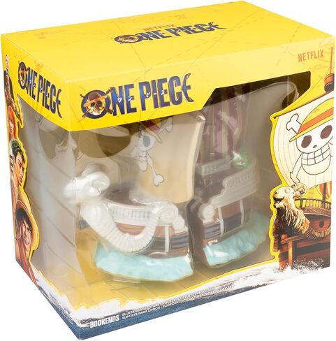 One Piece Merch Bookends | One Piece Manga Gifts | Going Merry Manga Figure Official | Anime Decorations | 10" D x 7" W x 9" H in Saudi Arabia