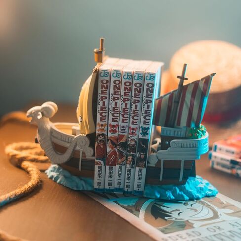 One Piece Merch Bookends | One Piece Manga Gifts | Going Merry Manga Figure Official | Anime Decorations | 10" D x 7" W x 9" H in Saudi Arabia