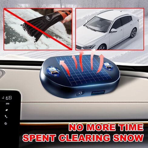 6pcs Electromagnetic Car Snow Removal Device, Solar AntiFreeze Electromagnetic Car Snow Removal Device, Portable Ca r Defroster,Fast and Efficient Vehicle Microwave Deicing Instrument for Ice Scraping in Saudi Arabia