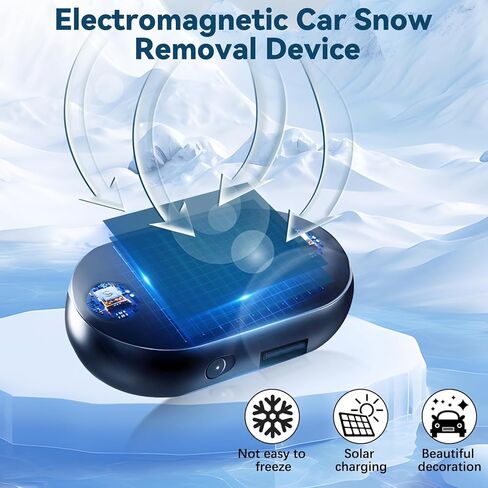 6pcs Electromagnetic Car Snow Removal Device, Solar AntiFreeze Electromagnetic Car Snow Removal Device, Portable Ca r Defroster,Fast and Efficient Vehicle Microwave Deicing Instrument for Ice Scraping in Saudi Arabia