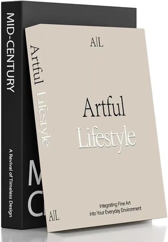 Decorative Books for Home Decor,2 Pcs Modern Minimalist Faux Book for Home Decoration,Coffee Table Decor,Living Room Aesthetic Accent (E1) in Saudi Arabia