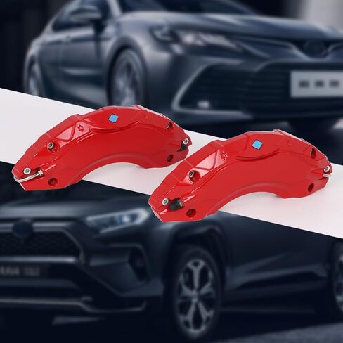 غطاء فرجار الفرامل لتويوتا كامري 2019-2023 2024 RAV4 2020-2024 17 في 18 بوصة محور العجلة الأمامي والخلفي أغطية فرجار السيارة مجموعة من 4 in Kuwait