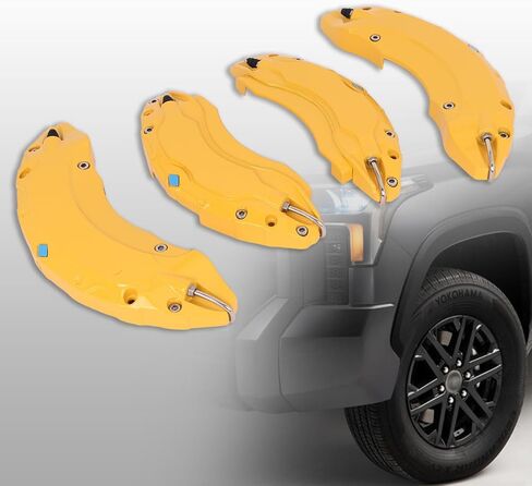 غطاء فرجار الفرامل لتويوتا كامري 2019-2023 2024 RAV4 2020-2024 17 في 18 بوصة محور العجلة الأمامي والخلفي أغطية فرجار السيارة مجموعة من 4 in Kuwait