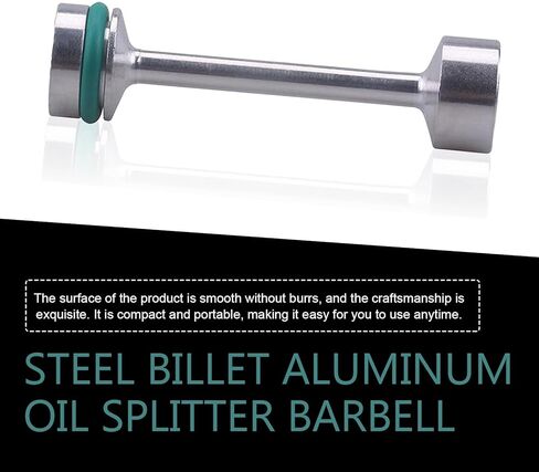 1 قطعة LS Oil Barbell، LS Billet Galley Plug Oil Diverter، Oil Splitter Barbell يناسب محركات GM Gen III & IV LS LS1 LS2 LS3 LS6 LS7 LS9 LQ4 LQ9 4.8L 5.3L 6.0L 6.2L L92 LS4 L99 LSA (فضي) in Saudi Arabia