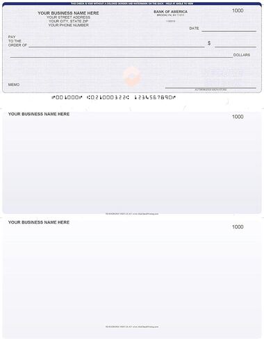 ABC Computer Checks متوافق مع الكتب السريعة، تحقق من الأعلى، أخضر - 1000 ورقة in Kuwait