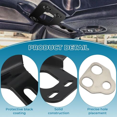 AUTOVIC Hard Top Mounting Bracket Kits Compatible with Mazda MX5 Miata NA NB 1990-2005 Iron Hardtop Install Brackets 6-Point Mounting Black in Saudi Arabia