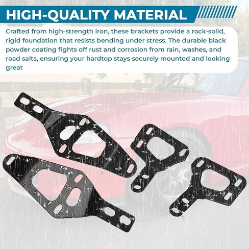 AUTOVIC Hard Top Mounting Bracket Kits Compatible with Mazda MX5 Miata NA NB 1990-2005 Iron Hardtop Install Brackets 6-Point Mounting Black in Saudi Arabia