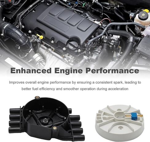 EATAKWARD DR474 Distributor Cap and Rotor Kit Brass Terminals, Replacement for General Motors Vortec V8 Engines, Replaces D329A D465 DR331 10452459 10477599 10493663 in Saudi Arabia