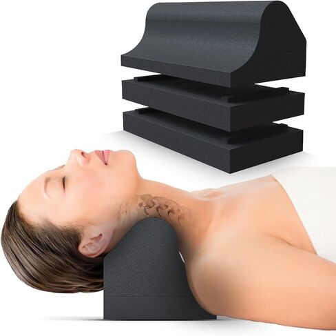 Cervical Traction Orthotic Chiropractic Neck Alignment Device for Spinal Curve Tension Stretching Forward Head Posture Pain Relief and Physical Therapy (Lilac) in Saudi Arabia