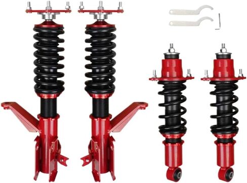 Adjustable Damper Coilovers Shocks Springs Kit Compatible With RSX 2002-2006 Coilover Lowering Suspension Shocks Struts(Gold) in Saudi Arabia