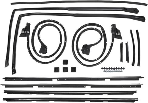 Door Tailgate Weatherstripping Seal Kit 17 Pcs Compatible with 1978-1987 El Camino in Kuwait
