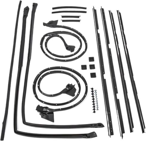 Door Tailgate Weatherstripping Seal Kit 17 Pcs Compatible with 1978-1987 El Camino in Kuwait