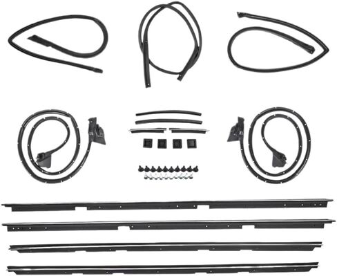 Door Tailgate Weatherstripping Seal Kit 17 Pcs Compatible with 1978-1987 El Camino in Kuwait