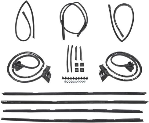 Door Tailgate Weatherstripping Seal Kit 17 Pcs Compatible with 1978-1987 El Camino in Kuwait