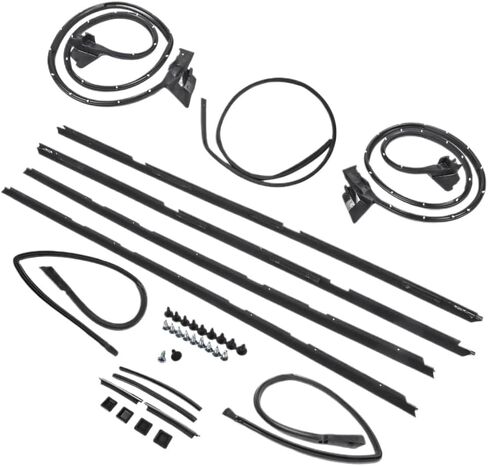 Door Tailgate Weatherstripping Seal Kit 17 Pcs Compatible with 1978-1987 El Camino in Kuwait