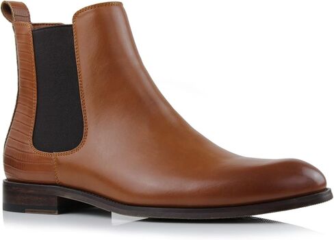 Polar Fox Men's Classic High-Top Chelsea Boot | Stylish Slip-On Ankle Boot for Dress, Casual & Formal Wear in Saudi Arabia