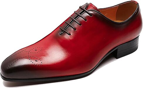 Santimon Mens Oxfords Formal Dress Genuine Leather Handmade Derby Casual Brogues Oxfords Tuxedo Fashion Walking Shoes for Men in Saudi Arabia