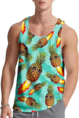 SANKILL Mens Tank Top Graphic Tank Tops for Men Summer Casual Workout Gym Muscle Men’s Tank Tops 4th of July Beach in Saudi Arabia