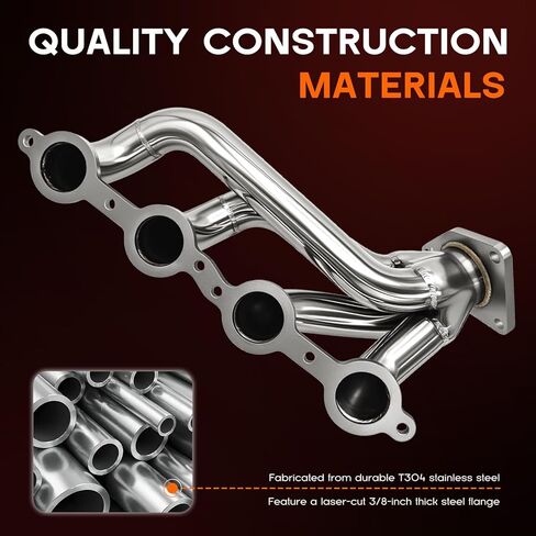 Exhaust Headers Compatible with 2002-2016 Chevy Silverado 1500 2500HD with 4.8L 5.3L 6.0L 6.2L V8 Engines in Saudi Arabia