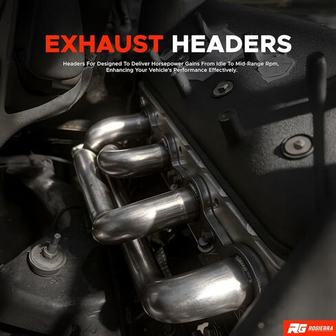 for Chevy Silverado 1500 Exhaust Headers, Exhaust Headers Compatible With 2002-2016 Chevy Silverado1500 2500HD 4.8L 5.3L 6.0L 6.2L V8 Engines Only in Saudi Arabia