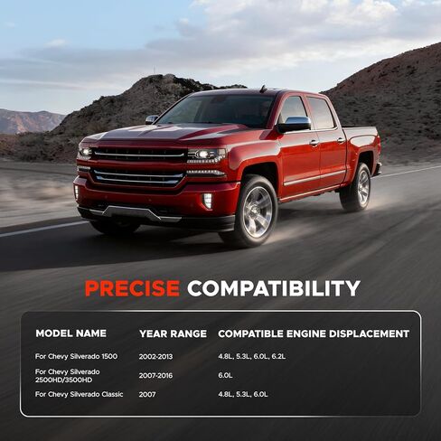 for Chevy Silverado 1500 Exhaust Headers, Exhaust Headers Compatible With 2002-2016 Chevy Silverado1500 2500HD 4.8L 5.3L 6.0L 6.2L V8 Engines Only in Saudi Arabia