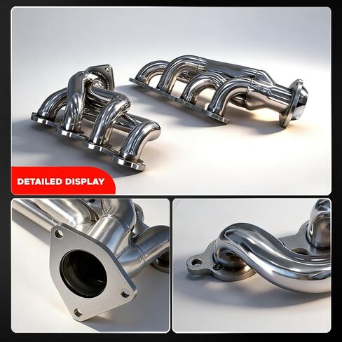 for Chevy Silverado 1500 Exhaust Headers, Exhaust Headers Compatible With 2002-2016 Chevy Silverado1500 2500HD 4.8L 5.3L 6.0L 6.2L V8 Engines Only in Saudi Arabia