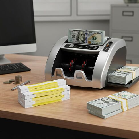 1000PCS Dollar Bands Money Straps – $1000 Yellow Currency Straps Bill Wrappers Money Bands to Organize Bills in ABA Standard Colors, Self-Adhesive for Cash Dollar Wraps Bundles, 7.5 x 1.15 Inches in Saudi Arabia