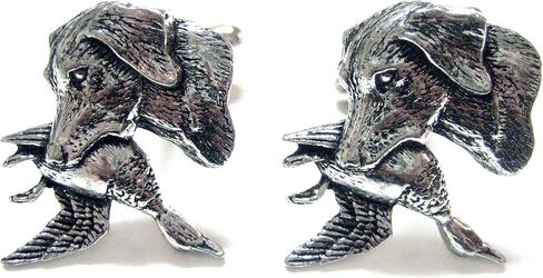 Kiola Designs Labrador Dog with Duck Cufflinks in Saudi Arabia