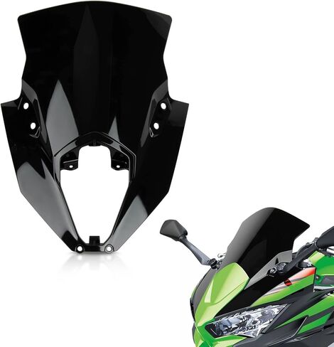 الزجاج الأمامي لـ Ninja 650 ER6F 2020-2025 - PSLER واقي منحرف الرياح للزجاج الأمامي لـ 650 ER6F 2020-2025 (أسود) in Kuwait