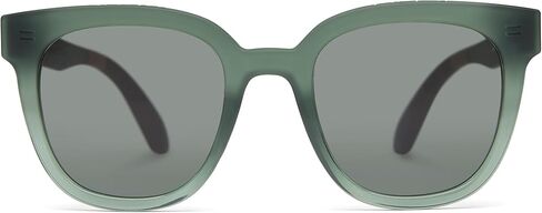 TOMS Women's Round Sunglasses, Matte/Shiny Spruce Crystal Fade, 52-23-148 in Saudi Arabia