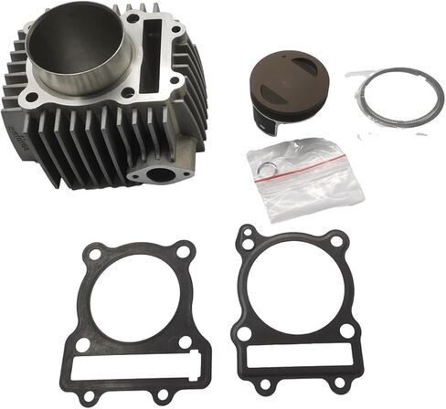 Large Caliber Racing Piston Kit 66MM Suitable Compatible For Zongshen 212cc Engine W190 Update Pit Bike ATV Performance Component(Complete set) in Kuwait