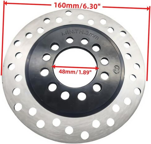 CLEO Rear Disc Brake Rotor 160mm For 110cc 150cc 200cc 250cc Quad ATV Gokart Go Kart Dune Buggy Coolster Taotao Kazuma Roketa Sunl Four Wheeler in Saudi Arabia
