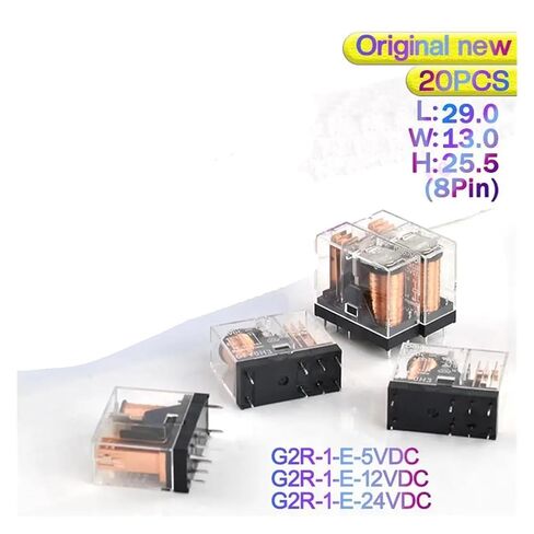 20 قطعة/الوحدة مرحلات الطاقة G2R-1-E 5VDC 12VDC 24VDC 8PIN 16A 250VAC 30VDC SPDT التتابع G2R-1-E-12VDC G2R-1-E-24VDC(G2R-1-E-24VDC) in Saudi Arabia