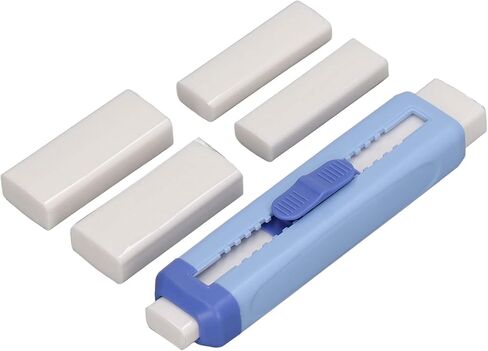 ممحاة قابلة للسحب من كاديمنديوم، ممحاة مرنة قابلة للسحب، ممحاة محمولة مزدوجة الأطراف، محايات قلم رصاص خفيفة الوزن للمدرسة والمكتب (أزرق) in Kuwait