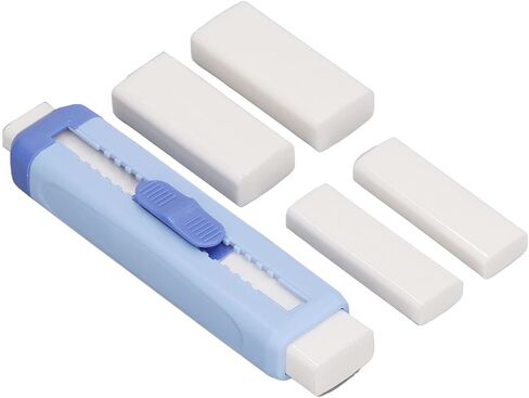 ممحاة قابلة للسحب من كاديمنديوم، ممحاة مرنة قابلة للسحب، ممحاة محمولة مزدوجة الأطراف، محايات قلم رصاص خفيفة الوزن للمدرسة والمكتب (أزرق) in Kuwait