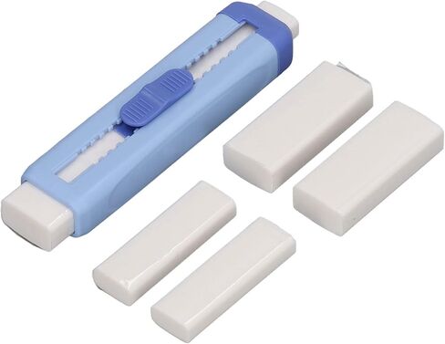 ممحاة قابلة للسحب من كاديمنديوم، ممحاة مرنة قابلة للسحب، ممحاة محمولة مزدوجة الأطراف، محايات قلم رصاص خفيفة الوزن للمدرسة والمكتب (أزرق) in Kuwait