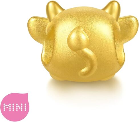 CHOW SANG SANG 999 Gold Charme Cute Adorable Mini Chinese Zodiac Ox Charm Bracelet for Women & Men 17cm 95960C in Saudi Arabia