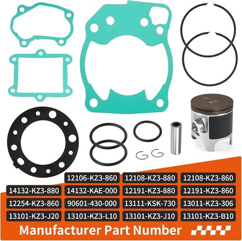 Top End Rubuild Kit STD Born 66.4mm Piston Kit For Honda CR250R 1997-2001 13101-KZ3-B10 in Saudi Arabia