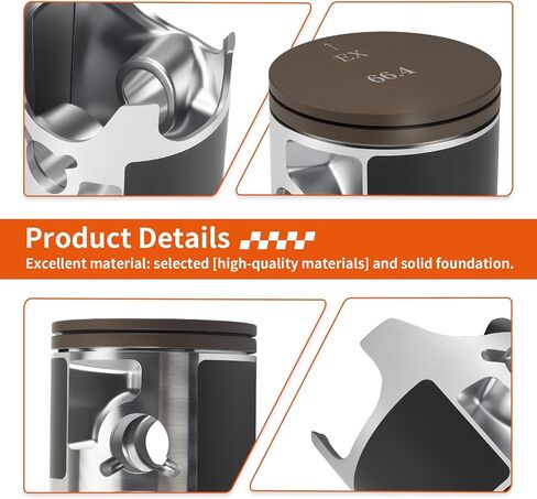 Top End Rubuild Kit STD Born 66.4mm Piston Kit For Honda CR250R 1997-2001 13101-KZ3-B10 in Saudi Arabia
