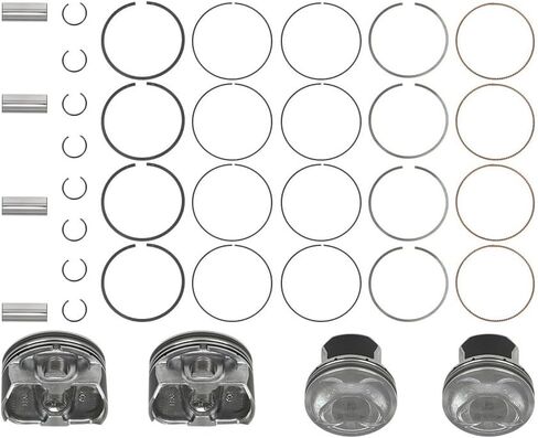 23040-2G500 Engine Piston Kit with Pin and Snap Ring Oversize + 0.50MM Fit for Hyundai Sonata Kia Sorento Optima 2.4L 2011-2019 Replace# 23410-2G500, 23040-2G510 in Saudi Arabia