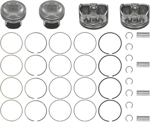 23040-2G500 Engine Piston Kit with Pin and Snap Ring Oversize + 0.50MM Fit for Hyundai Sonata Kia Sorento Optima 2.4L 2011-2019 Replace# 23410-2G500, 23040-2G510 in Saudi Arabia