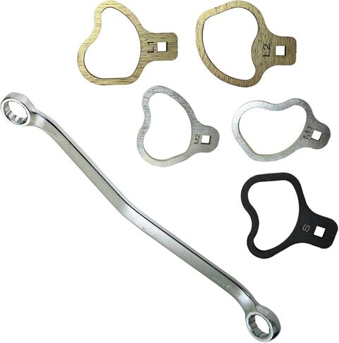 مجموعة أدوات محاذاة حدبة العجلات الاحترافية المتوافقة مع شاحنات جنرال موتورز وسيارات الدفع الرباعي (1999+) - أداة تعديل قوس شديدة التحمل مع مفتاح ربط 21 مم/24 مم - إصلاح مشكلات التعليق، الجزء # 41620 in Kuwait