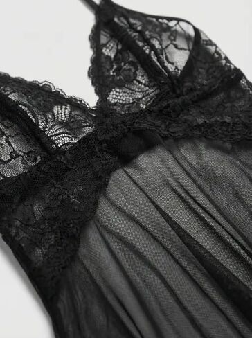 Women Lingerie V Neck Sexy Nightwear Sleepwear ，lingerie sets for women sexy Mesh Nightgown-women's exotic lingerie sets in Saudi Arabia