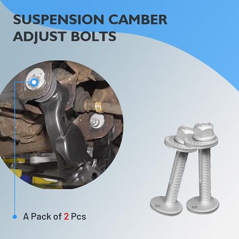 2Pcs Rear Lower Control Arm Camber Adjustment Eccentric Bolt Kit - Compatible with Buick Enclave 2018-2025, Cadillac XT5 2017-2025, Chevy Equinox 2018-2025, GMC Terrain 2018-2025, Replace# 11547215 in Saudi Arabia