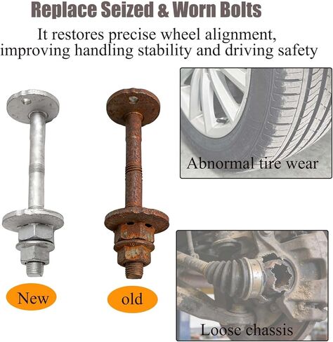 48409-60020 48190-60020 مجموعة مسامير كاميرا ذراع التحكم السفلية متوافقة مع Toyota 4Runner 2003-2009، متوافقة مع FJ Cruiser 2007-2010، متوافقة مع Tacoma 2005-2016 in Kuwait