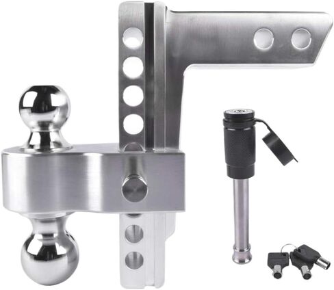 Adjustable Trailer Hitch Fits 2 Inch Receiver Only 8 Inch Drop Rise Aluminum Drop Hitch 12500 LBS in Saudi Arabia